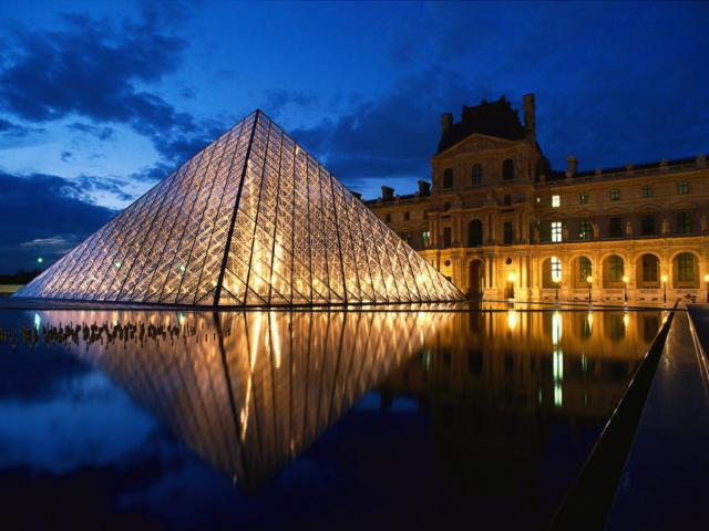 Pyramid at Louvre Museum